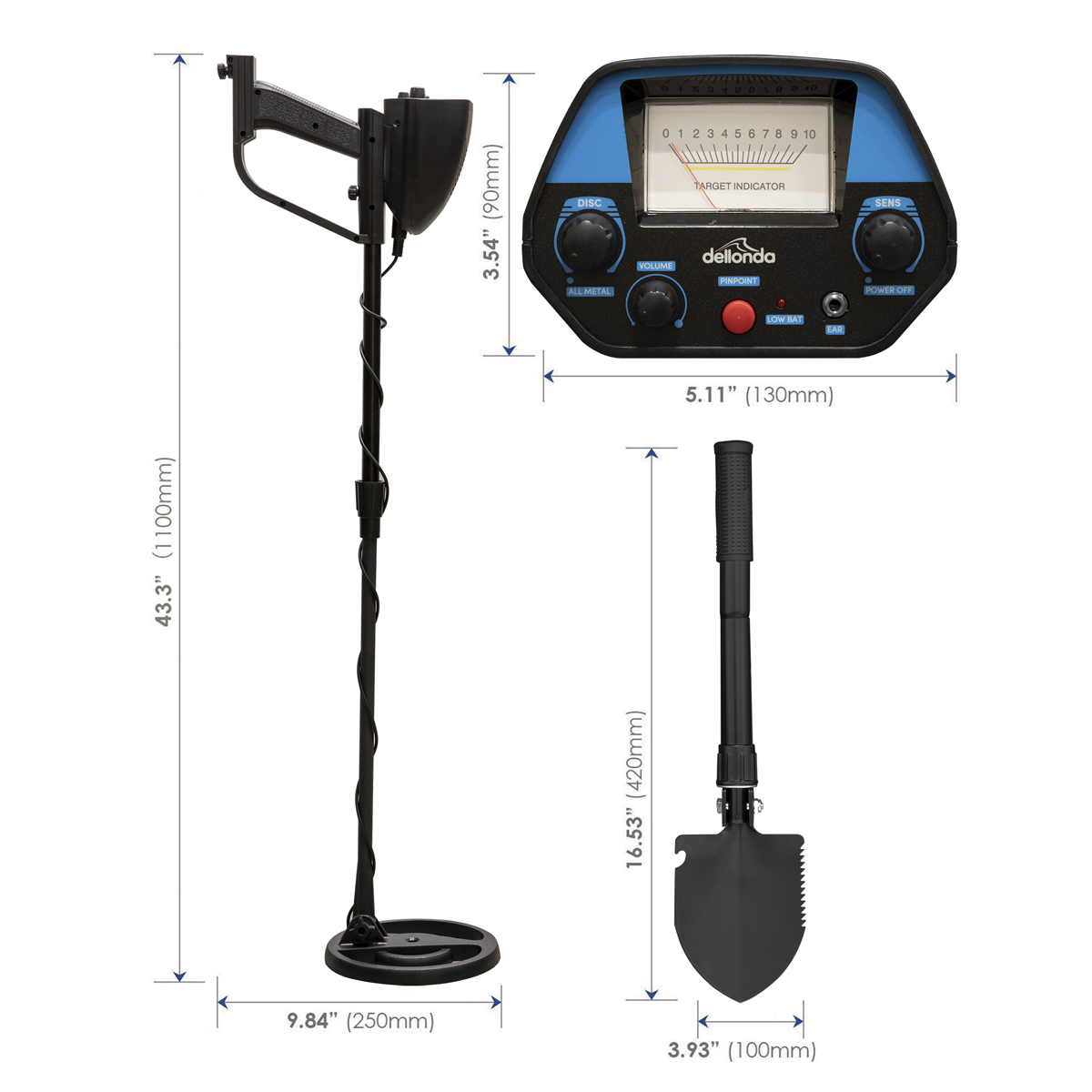 Dellonda DL6 Lightweight Metal Detector with High Accuracy Pinpoint Function - additional view 22