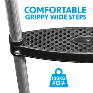 Dellonda DL71 2-Step Trampoline Ladder for 6ft, 8ft & 10ft Trampolines - additional view 2