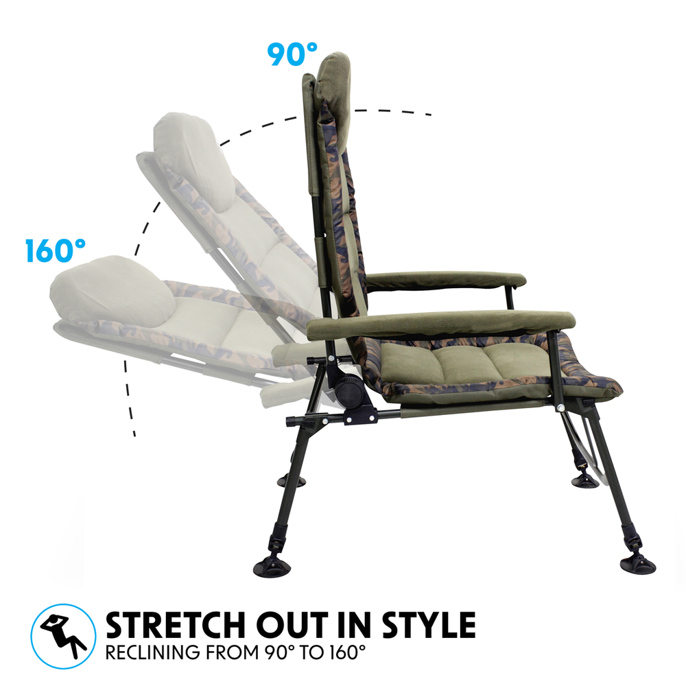 Dellonda DL73 Portable Reclining Chair with Armrests - additional view 8