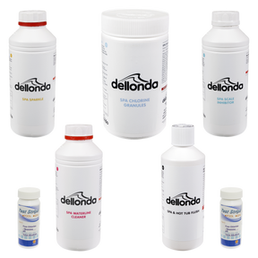 Dellonda DL87 Hot Tub/Spa Master Kit with 5 Chemicals & Test Strips