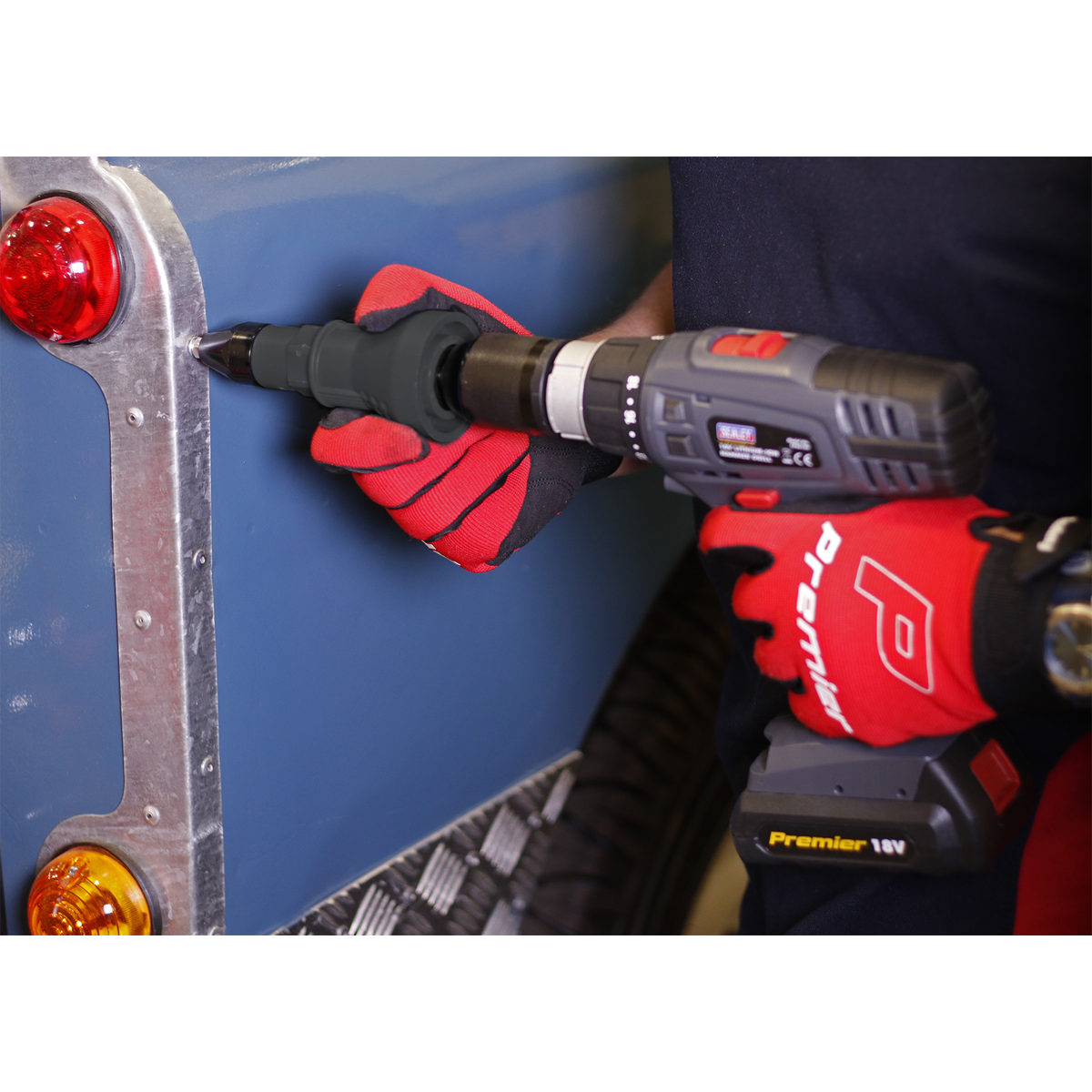 Sealey DRA01 Riveter Adaptor Drill Powered - additional view 2