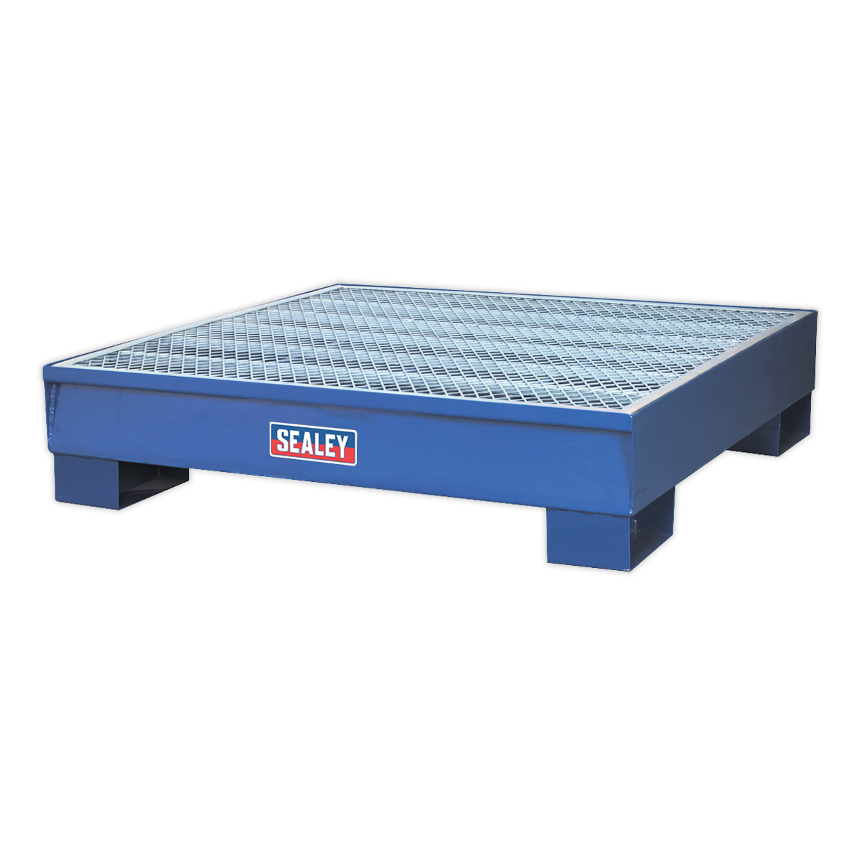 Sealey DRP11 Steel Barrel Bund/Spill Pallet 1200 x 1200 x 275mm