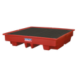 Sealey DRP13 Polyethylene Barrel Bund/Spill Pallet 1280 x 1280 x 275mm