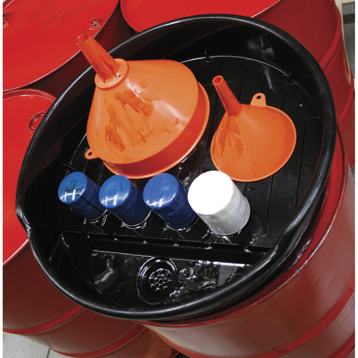 Sealey DRP19 Oil Drum Drain Pan for 205L Drum - additional view 2