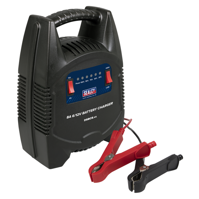 Sealey DSBC8 8A 6/12V Battery Charger 230V