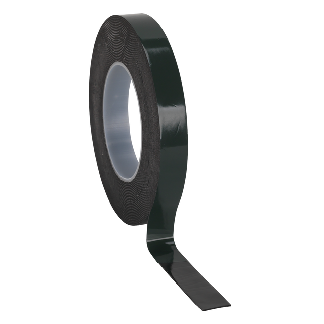 Sealey DSTG1910 Double-Sided Adhesive Foam Tape 19mm x 10m - Green Backing