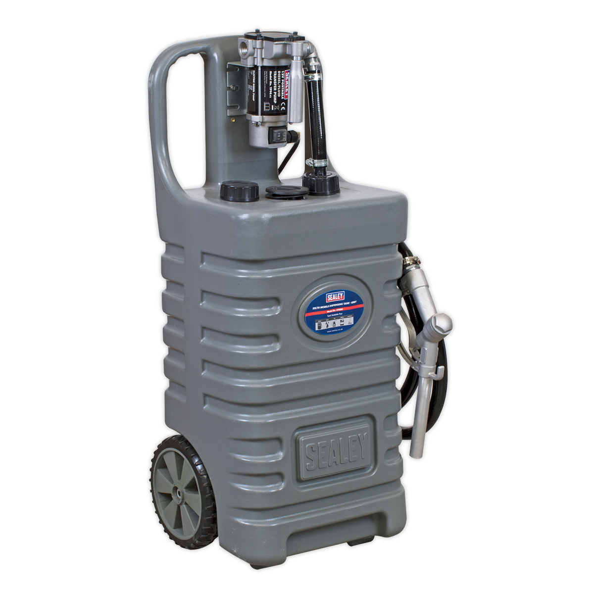 Sealey DT55GCOMBO1 Mobile Dispensing Tank with Diesel Pump 55L - Grey - additional view 4