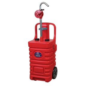 Sealey DT55RCOMBO1 Mobile Dispensing Tank with Oil Rotary Pump 55L - Red