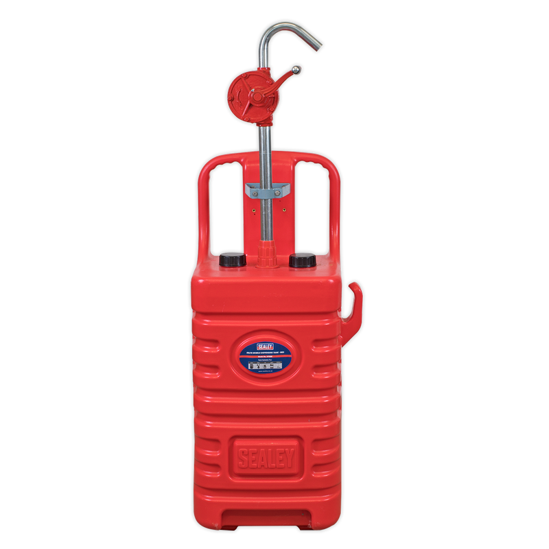 Sealey DT55RCOMBO1 Mobile Dispensing Tank with Oil Rotary Pump 55L - Red - additional view 3