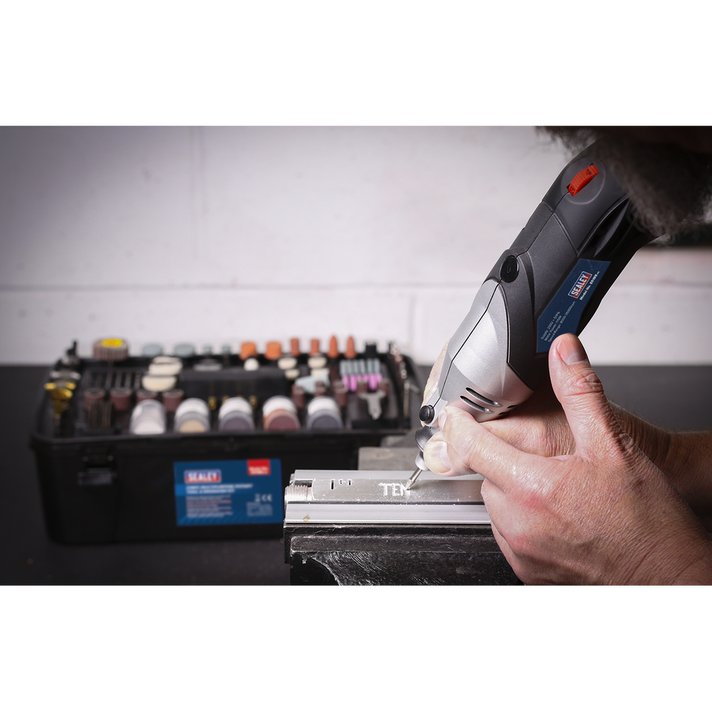 Sealey E5188 Multipurpose Rotary Tool & Engraver Kit 230V 219pc - additional view 7