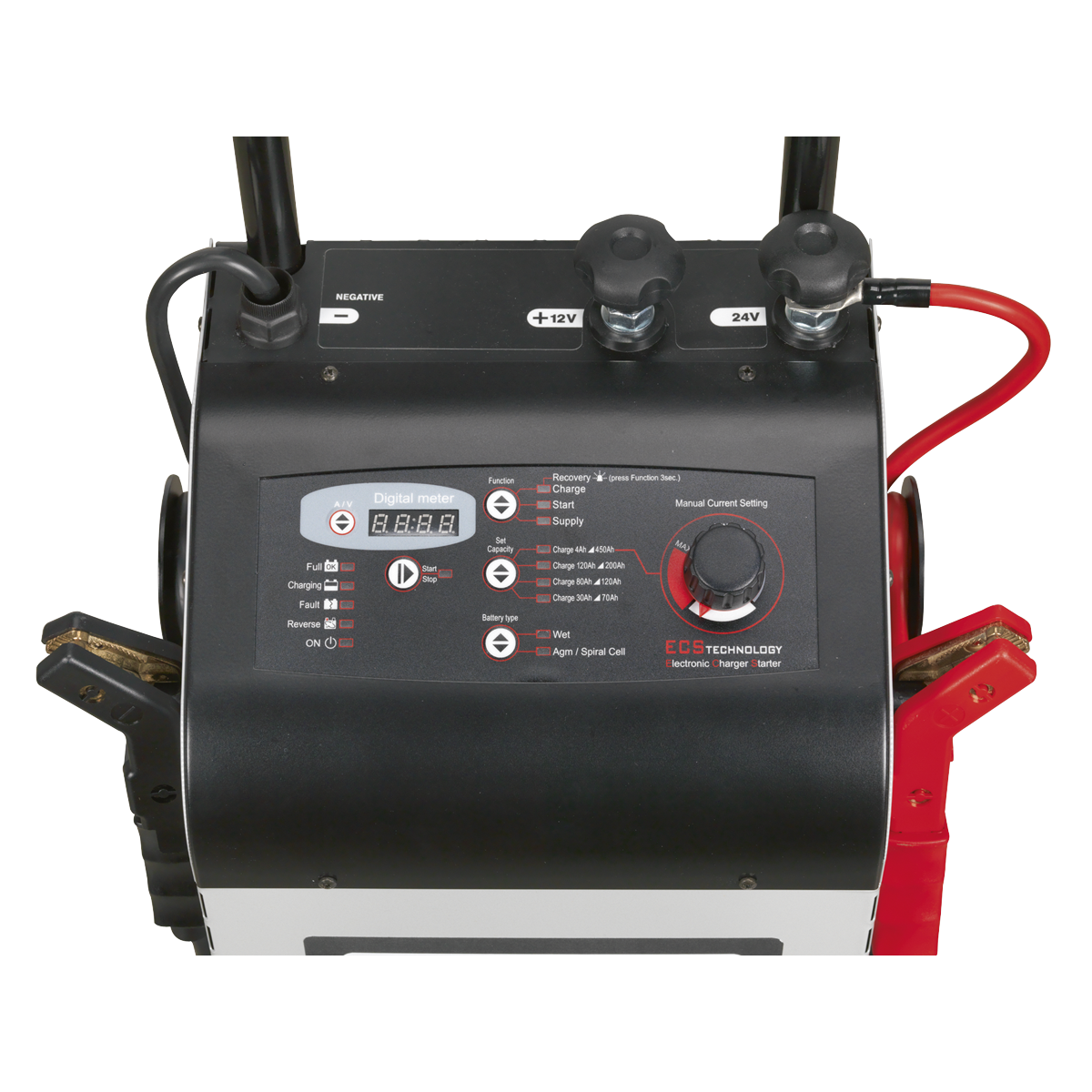 Sealey ECS350 12/24V Electronic Charger Starter 60/350A - additional view 5