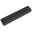Sealey EL34USBB 2.6m Extension Lead with USB Ports - Black