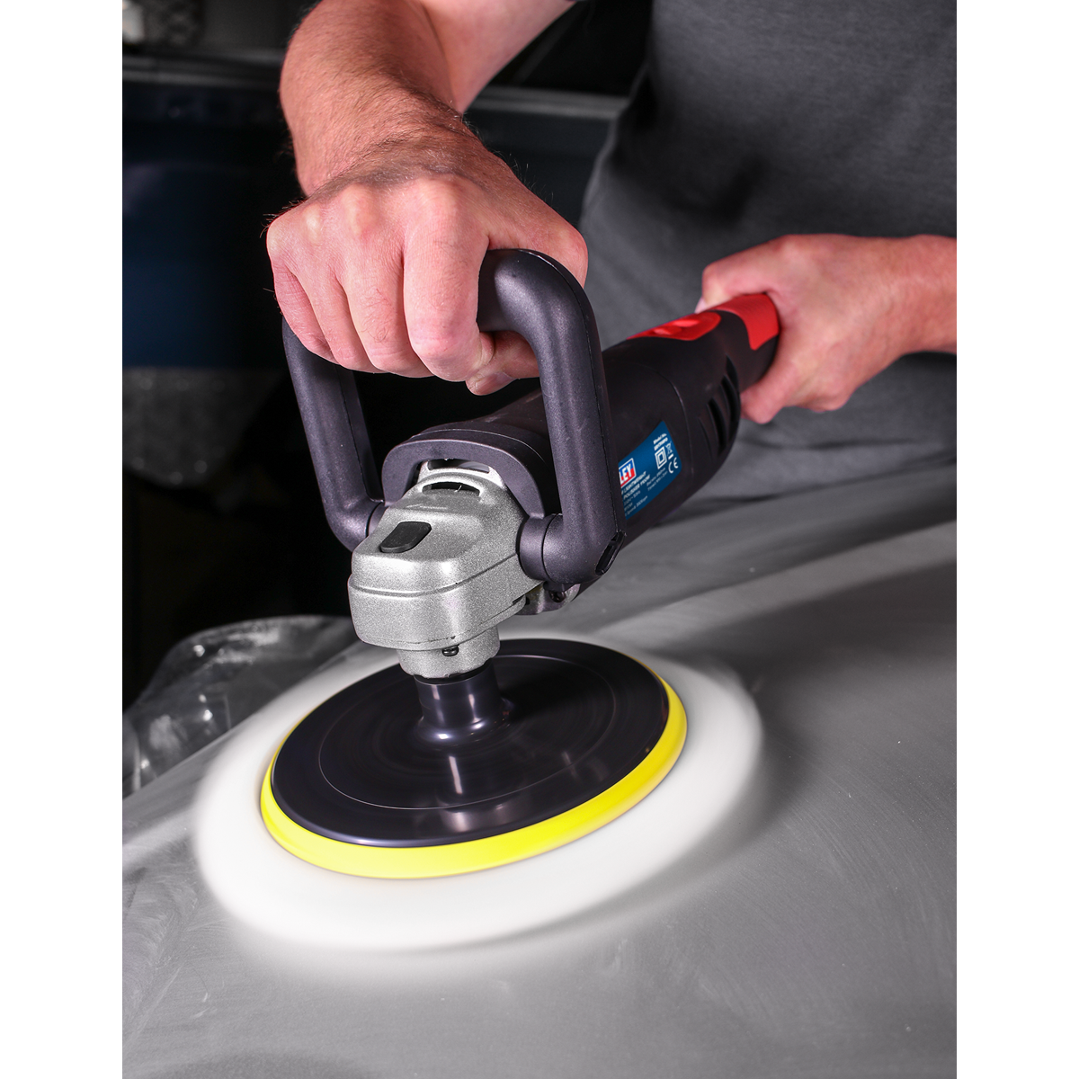 Sealey ER1700PD 180mm Lightweight Variable Speed Digital Rotary Polisher 1100W/230V - additional view 9