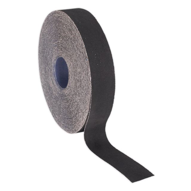 Sealey ER255060 Emery Roll 60Grit 25mm x 50m - Blue Twill