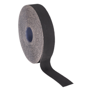 Sealey ER255080 Emery Roll 80Grit 25mm x 50m - Blue Twill