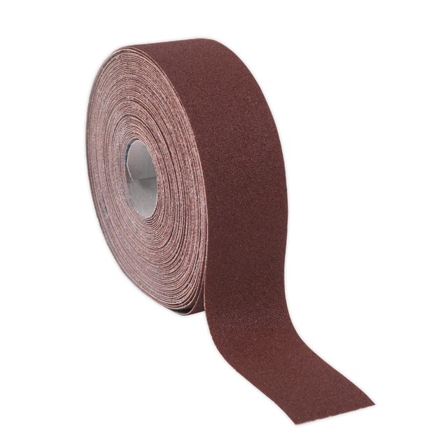 Sealey ERB505080 Engineer's Emery Roll 80Grit 50mm x 50m - Brown