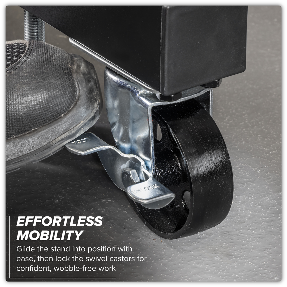 Sealey ES680DS Viking Folding 360º Rotating Engine Stand with Geared Handle & Drain Pan - additional view 13