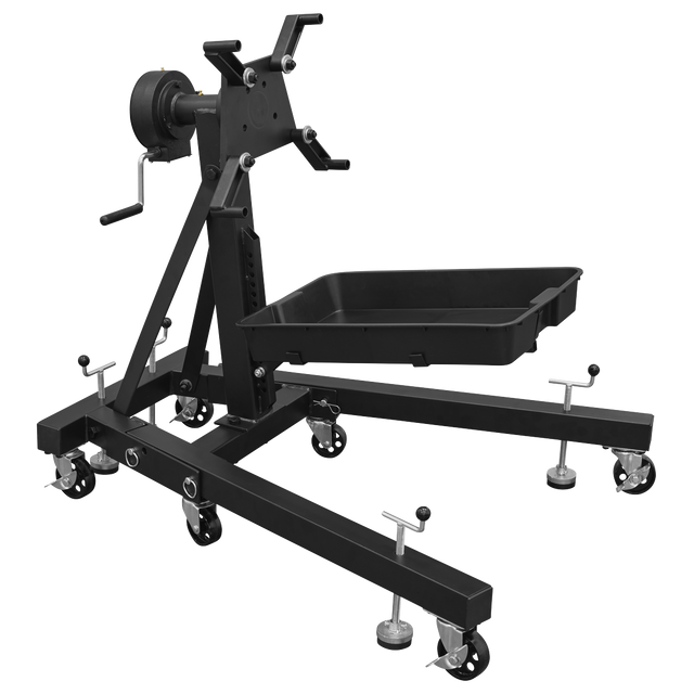 Sealey ES680DS Viking Folding 360º Rotating Engine Stand with Geared Handle & Drain Pan