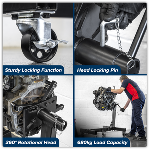 Sealey ES680F Folding Engine Stand 680kg Capacity - additional view 11