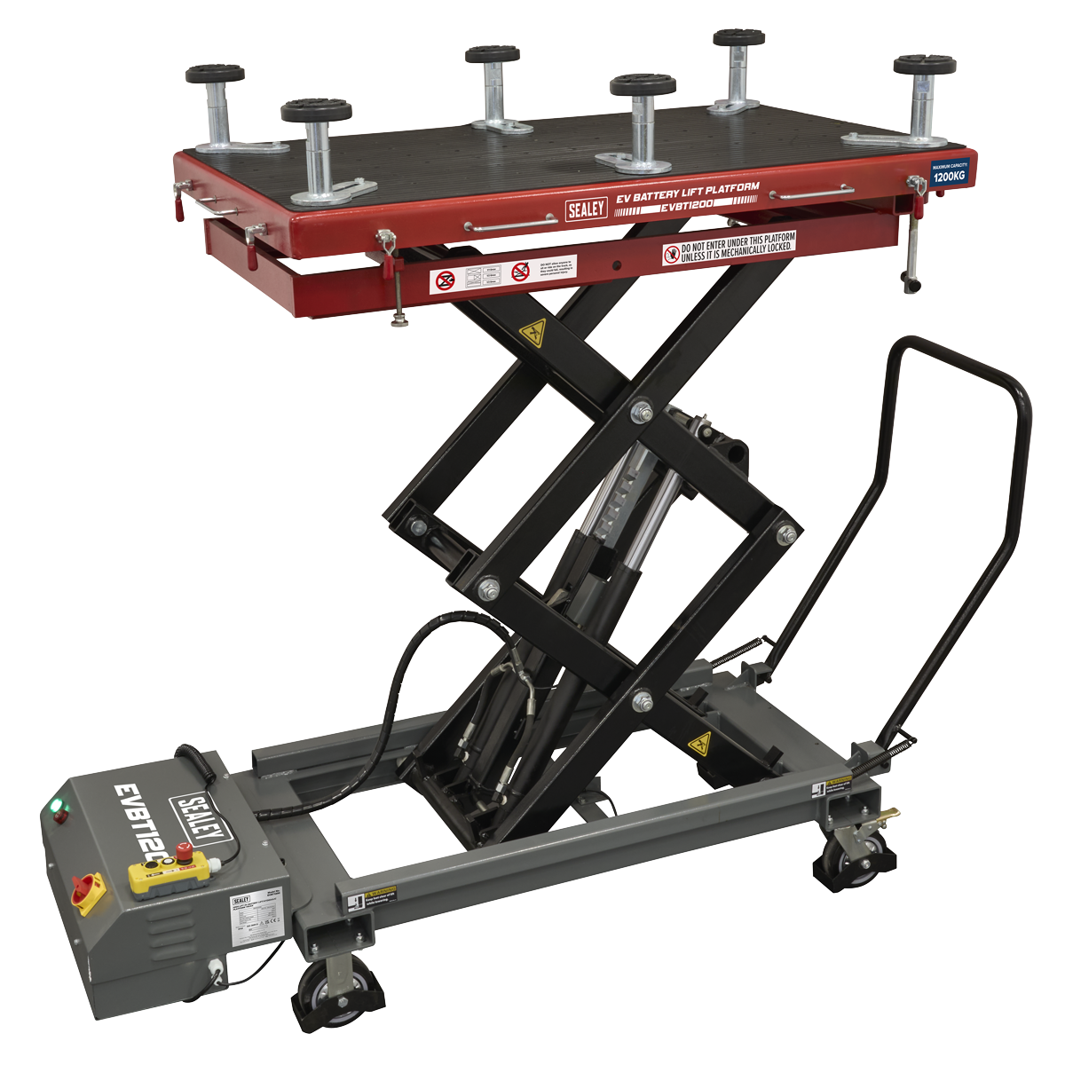 Sealey EVBT1200 High Lift EV Battery Lift/Hydraulic Platform Truck 1200kg Capacity - additional view 12