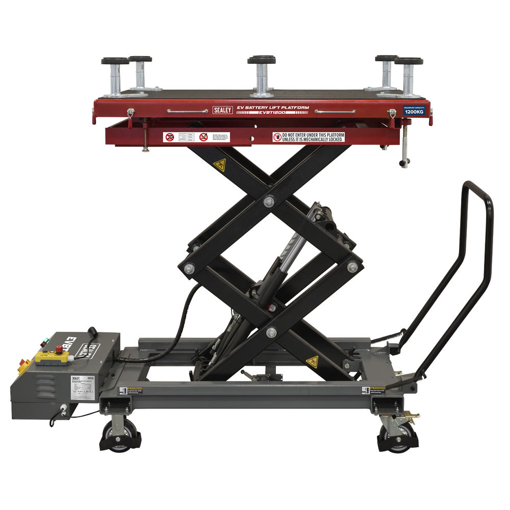 Sealey EVBT1200 High Lift EV Battery Lift/Hydraulic Platform Truck 1200kg Capacity - additional view 11