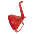 Sealey F16 Fixed Offset Spout Funnel with Filter 160mm - Medium
