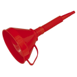Sealey F16F Flexible Spout Funnel with Filter 160mm - Medium