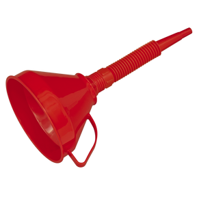 Sealey F16F Flexible Spout Funnel with Filter 160mm - Medium