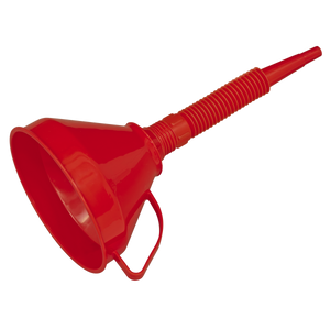 Sealey F16F Flexible Spout Funnel with Filter 160mm - Medium