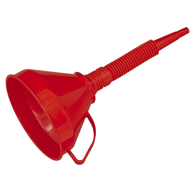 Sealey F16F Flexible Spout Funnel with Filter 160mm - Medium