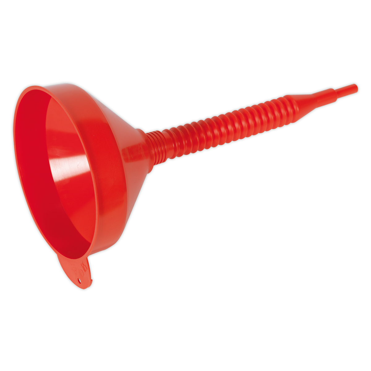 Sealey F2F Flexible Spout Funnel with Filter 200mm - Medium