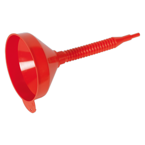 Sealey F2F Flexible Spout Funnel with Filter 200mm - Medium