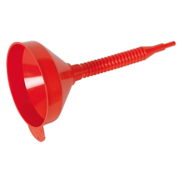 Sealey F2F Flexible Spout Funnel with Filter 200mm - Medium