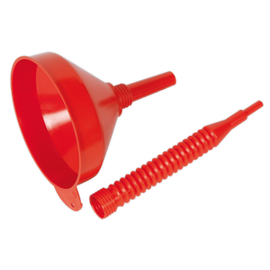 Sealey F2F Flexible Spout Funnel with Filter 200mm - Medium - additional view 2