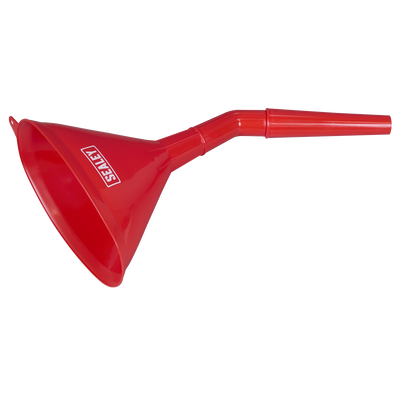 Sealey F7 Angled Spout Oval Funnel with Filter 200mm - Medium
