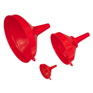 Sealey F98 Fixed Spout Funnel Set 3pc