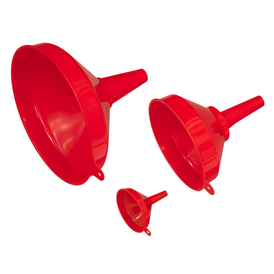 Sealey F98 Fixed Spout Funnel Set 3pc