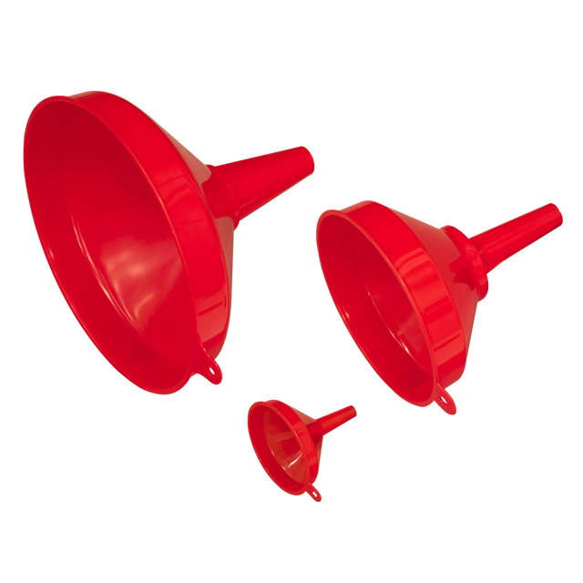 Sealey F98 Fixed Spout Funnel Set 3pc