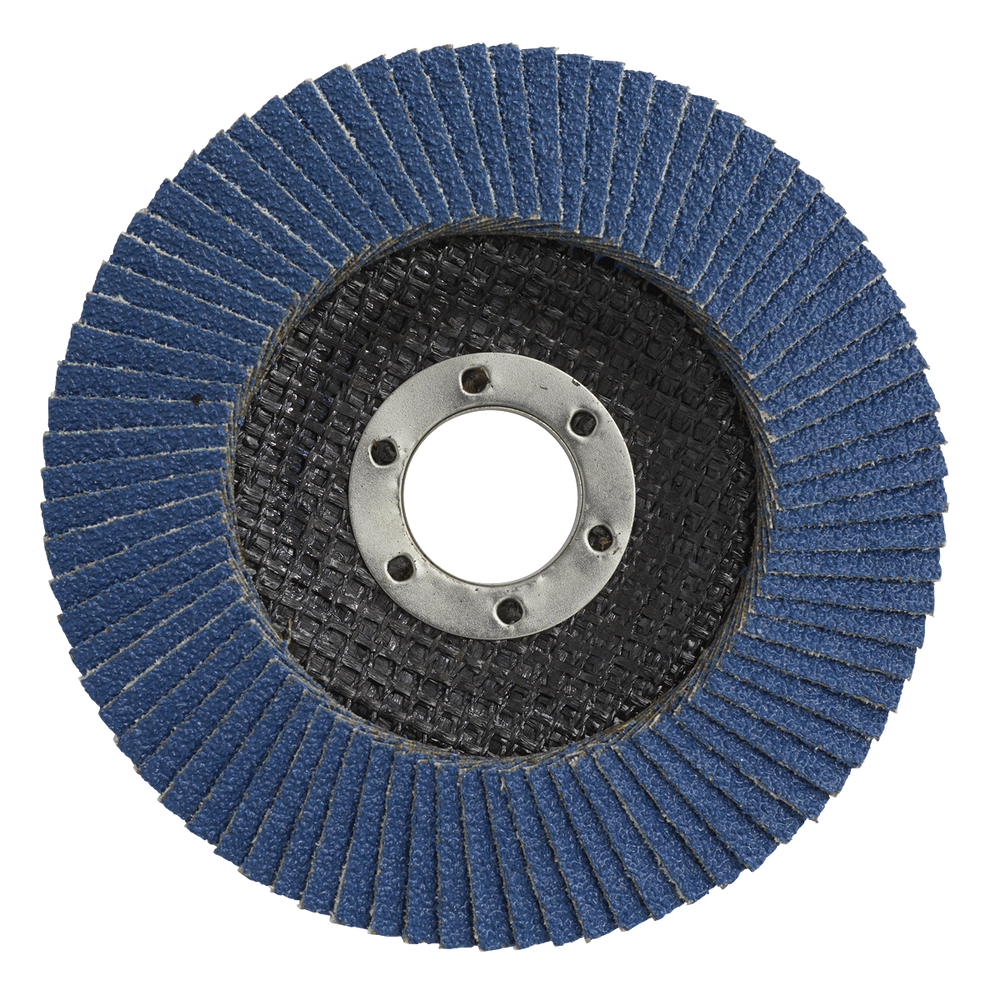 Sealey FD100120 100mm Zirconium Flap Disc 120Grit 16mm Bore - additional view 4