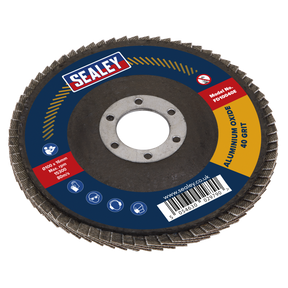 Sealey FD10040E 100mm Aluminium Oxide Flap Disc 40Grit 16mm Bore