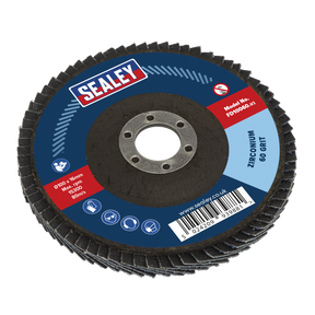 Sealey FD10060 100mm Zirconium Flap Disc 60Grit 16mm Bore