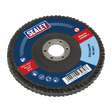 Sealey FD10080 100mm Zirconium Flap Disc 80Grit 16mm Bore