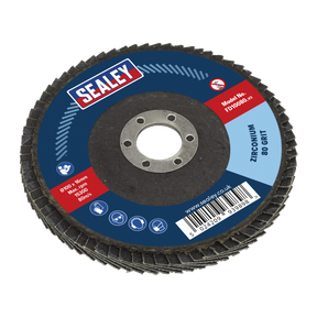 Sealey FD10080 100mm Zirconium Flap Disc 80Grit 16mm Bore