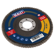 Sealey FD10080E 100mm Aluminium Oxide Flap Disc 80Grit 16mm Bore