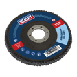 Sealey FD115120 115mm Zirconium Flap Disc 120Grit 22mm Bore