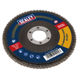 Sealey FD11540E 115mm Aluminium Oxide Flap Disc 40Grit 22mm Bore