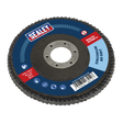 Sealey FD11560 115mm Zirconium Flap Disc 60Grit 22mm Bore