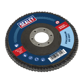 Sealey FD11560 115mm Zirconium Flap Disc 60Grit 22mm Bore