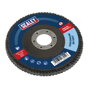 Sealey FD1156010 115mm Zirconium Flap Discs 60Grit 22mm Bore - Pack of 10 - additional view 6