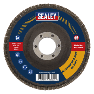 Sealey FD11560E 115mm Aluminium Oxide Flap Disc 60Grit 22mm Bore - additional view 3